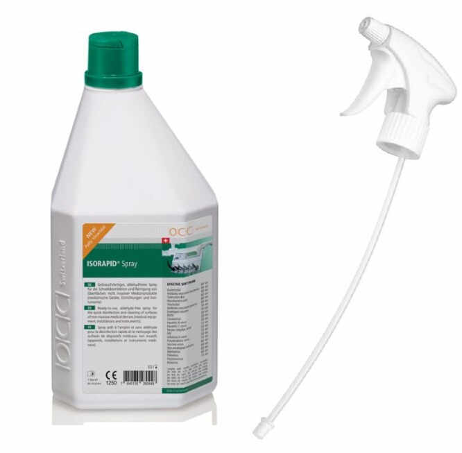 Dezinfectant Isorapid Spray 1L Dezinfectant pentru Suprafete + Cap Pulverizator