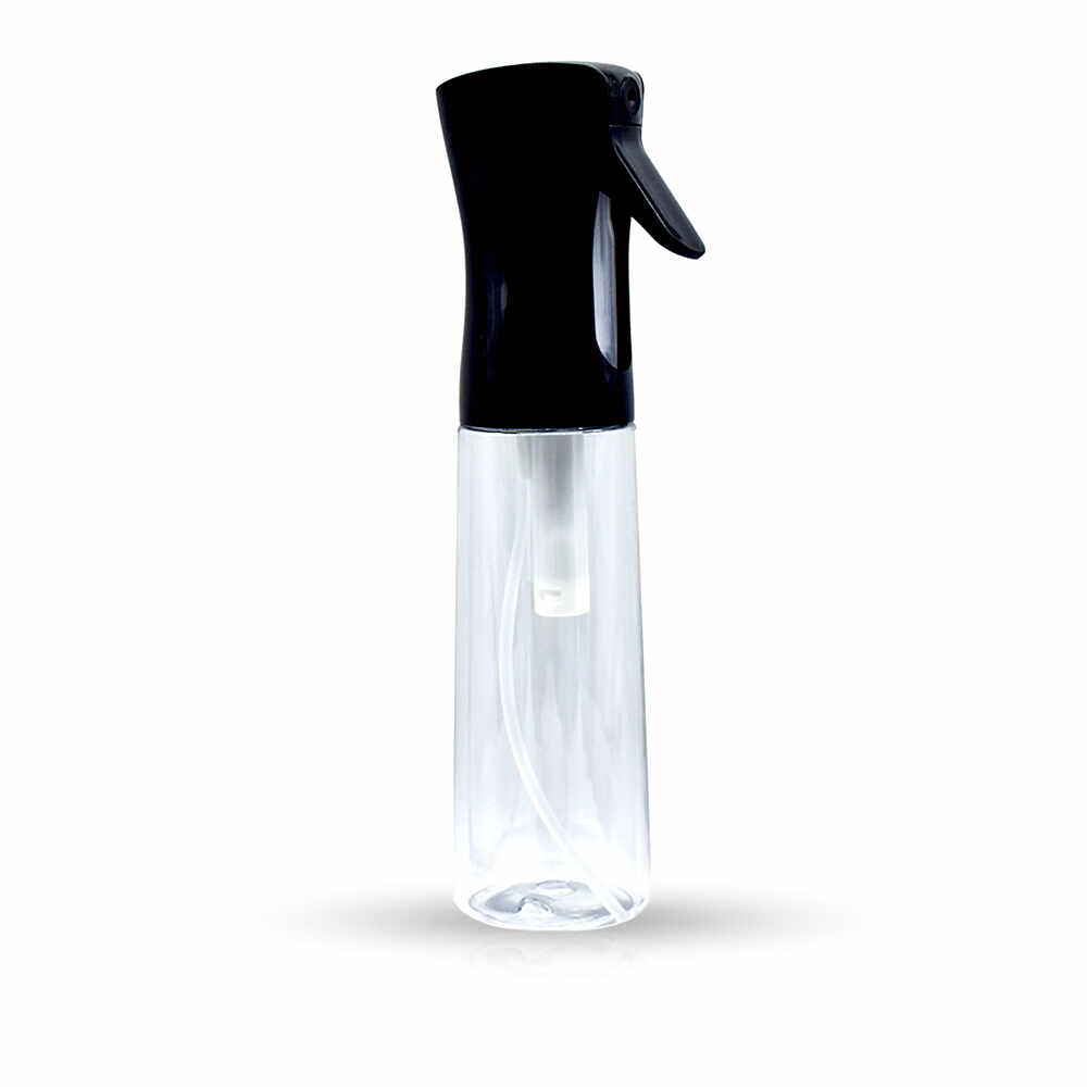 Pulverizator Frizerie Transparent - 200 ml - negru