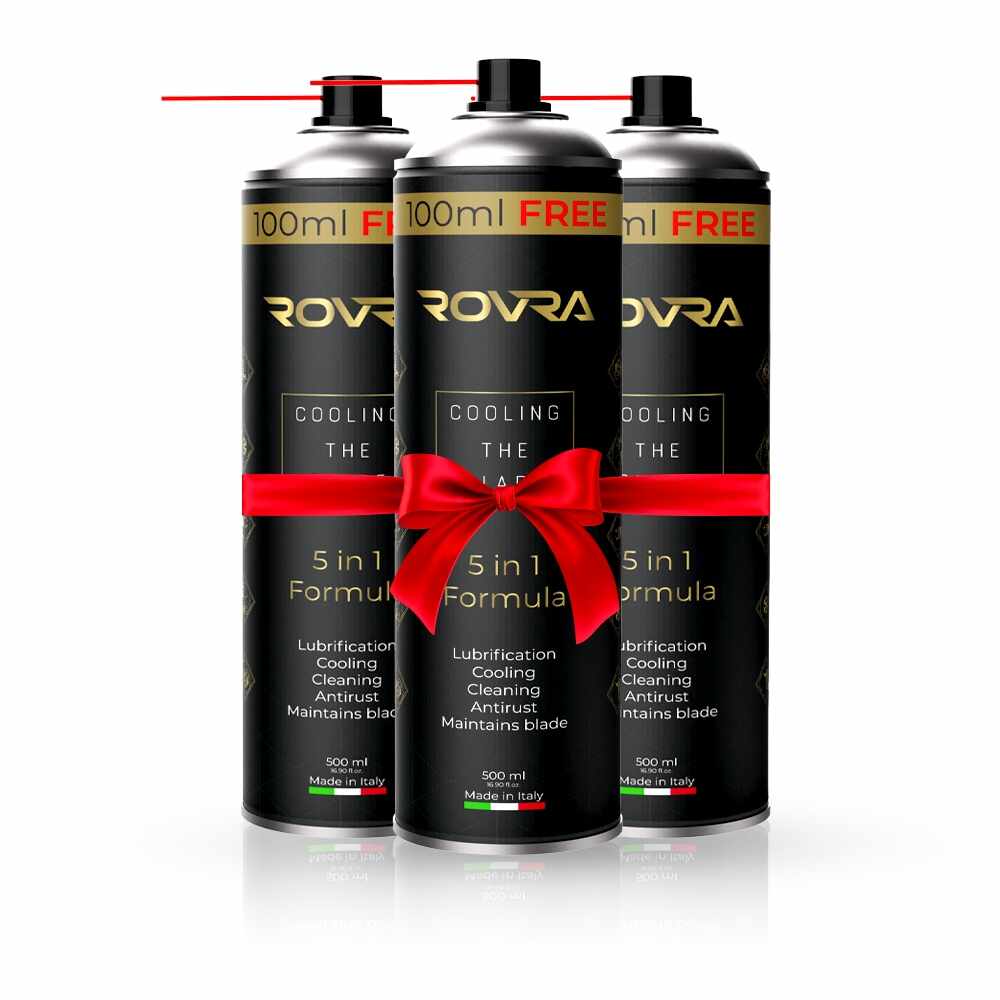 Set Spray ROVRA de Curatare pentru Masinile de Tuns 5 in 1 - 500 ml - 3 buc