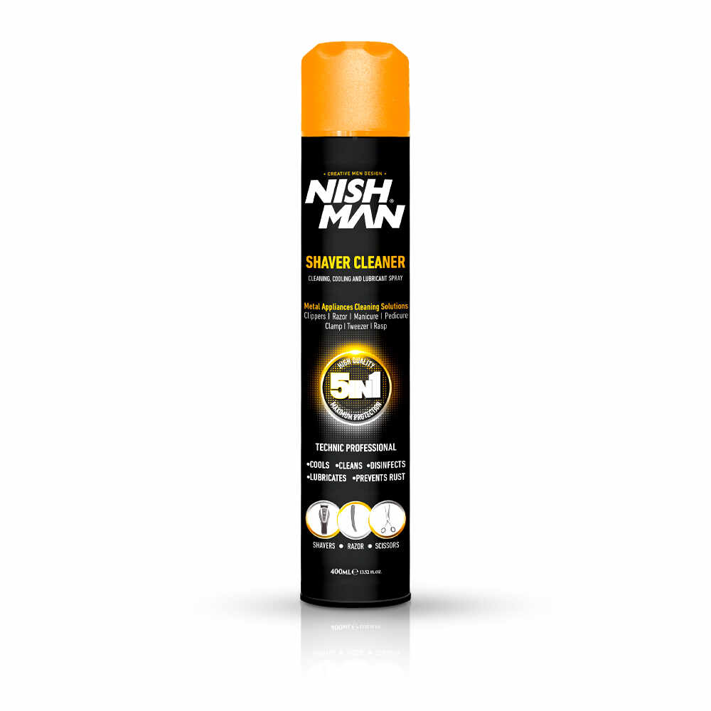 Spray 5 in 1 NISH MAN pentru Masinile de Tuns - 400 ml