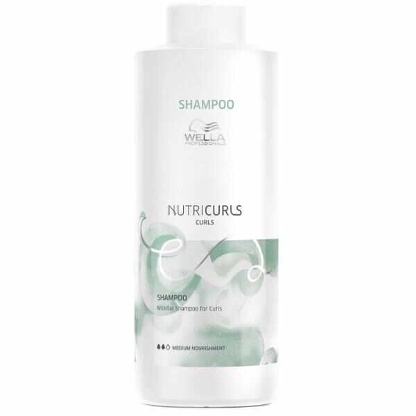 Sampon Micelar pentru Par Cret - Wella Professionals Nutricurls Micellar Shampoo for Curls, 1000ml