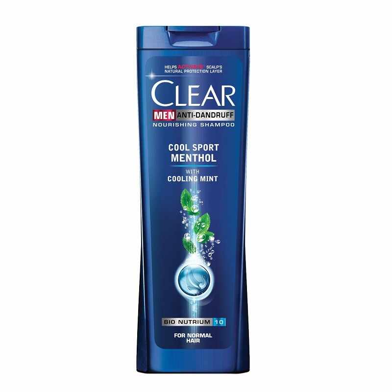 CLEAR MEN COOL SPORT MENTHOL SAMPON ANTIMATREATA WITH COOLING MINT