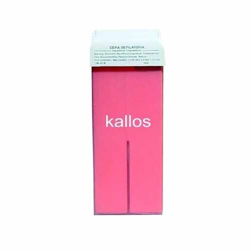 Ceara de Epilat Naturala de Unica Folosinta - Kallos Depilatory Wax, rosie, cu bioxid de titan, 100g