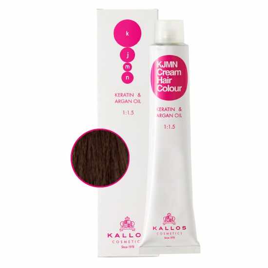Vopsea Permanenta - Saten Inchis - Kallos KJMN Cream Hair Colour nuanta 3.0 Dark Brown 100ml