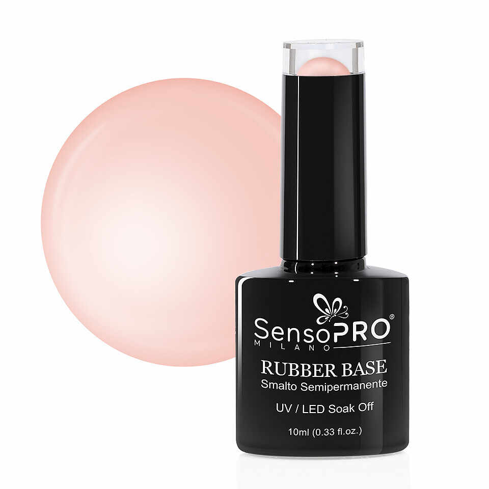 Rubber Base Gel SensoPRO Milano 10ml, #55 Pale Pink