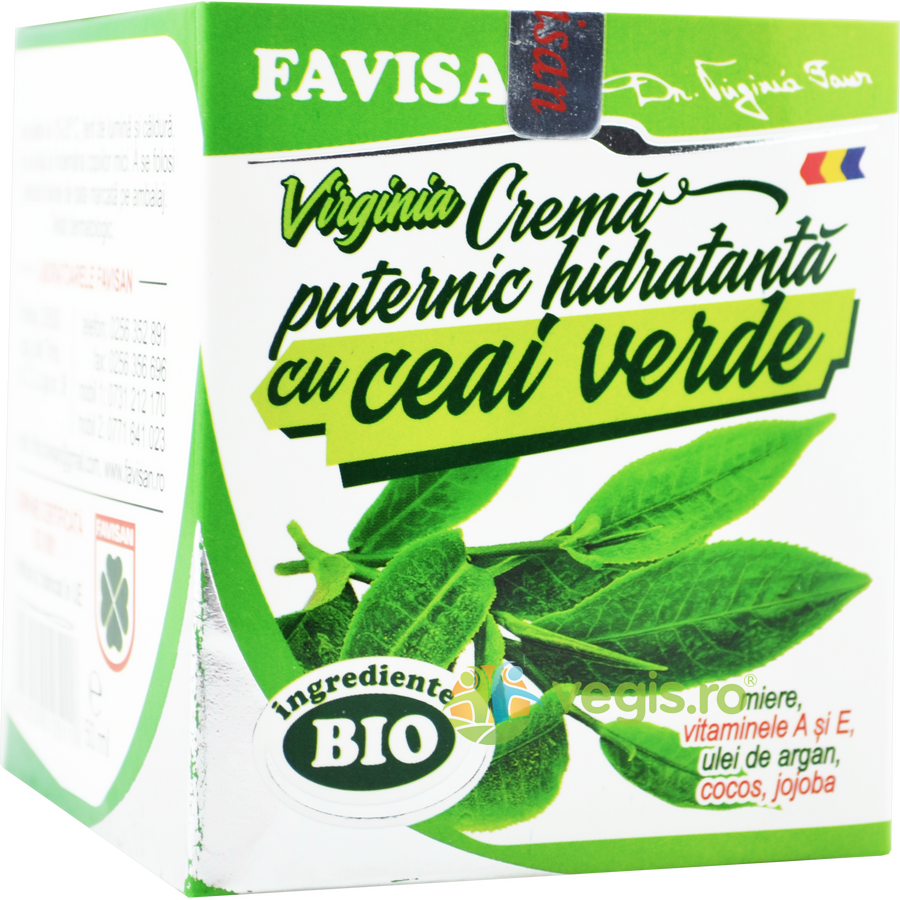 Crema Puternic Hidratanta cu Ceai Verde Virginia 50ml