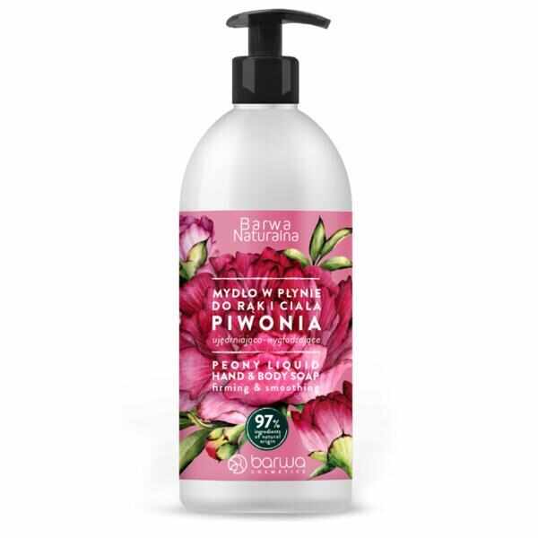 Sapun lichid cu floare de bujor, Barwa Cosmetics, 500ml