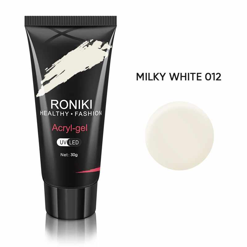 Acryl Gel Roniki 30G Milky White 012
