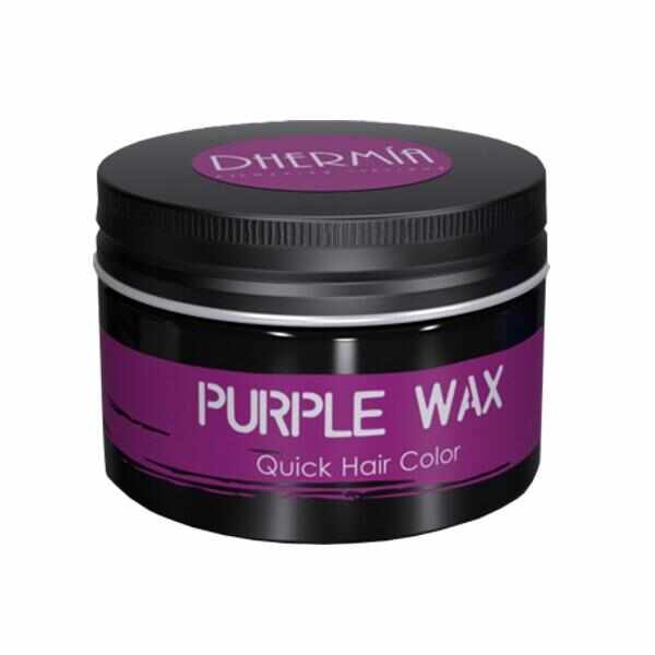 Ceara Modelatoare cu Pigment Violet - Dhermia Crazy Color Purple Wax Quick Hair Color, 80ml