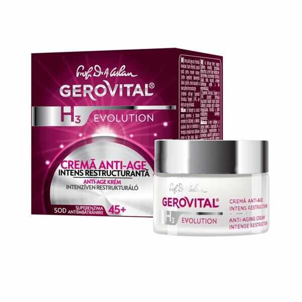 Crema Anti-Age Intens Restructuranta - Gerovital H3 Evolution Anti-Aging Intense Restructuring Cream, 50ml