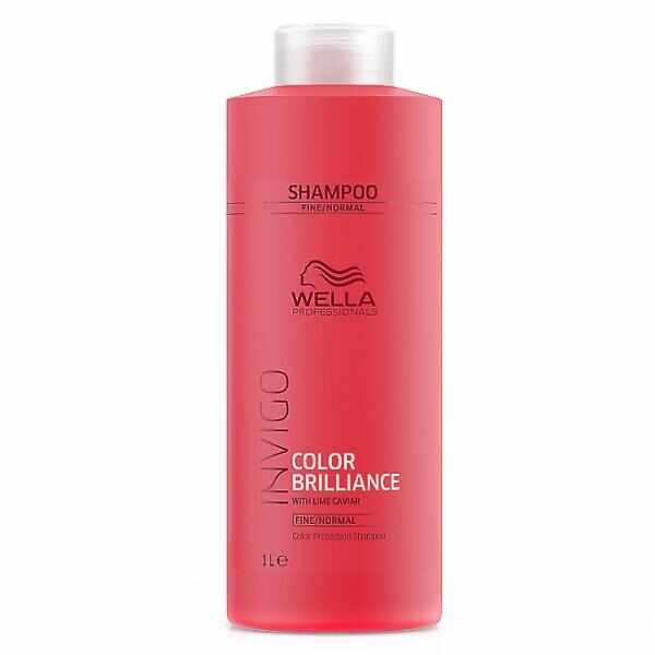 Sampon pentru Par Vopsit, Fin sau Normal - Wella Professionals Invigo Color Brilliance Color Protection Shampoo Fine/Normal Hair, 1000ml