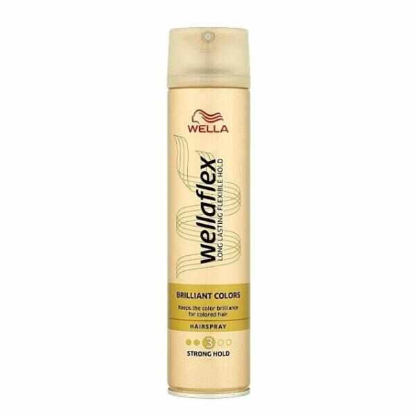 Fixativ pentru Parul Vopsit cu Fixare Puternica - Wella Wellaflex Hairspray Brilliant Colors Strong Hold, 250 ml