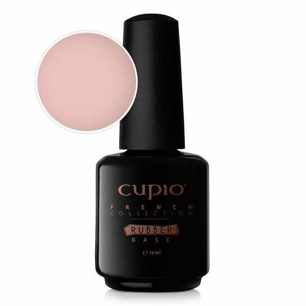 Cupio Oja semipermanenta Rubber Base French Collection - Milky Pink 15ml