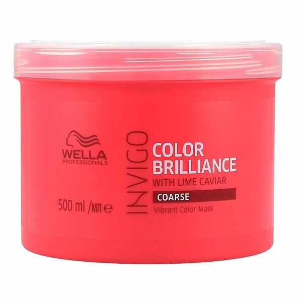 Masca pentru Par Vopsit, Aspru - Wella Professionals Invigo Color Brilliance Vibrant Color Mask Coarse Hair, 500ml