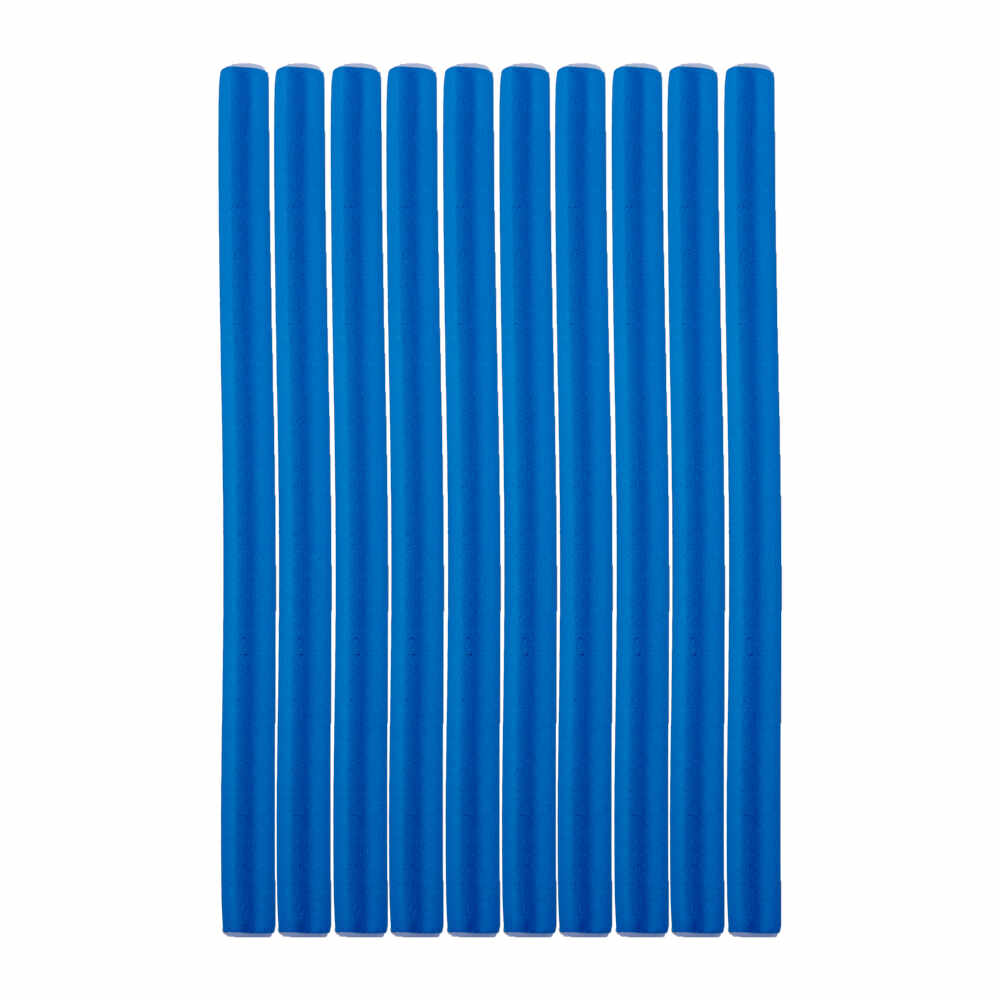 Bigudiuri flexibile, ondulare par, set 10 bucati, albastru