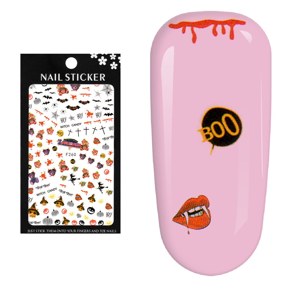 Stickere pentru decor unghii Lila Rossa, pentru Halloween, f260