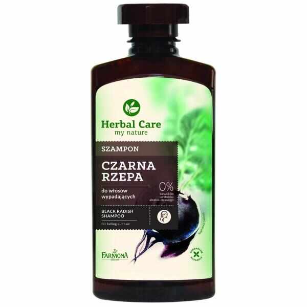 Sampon cu Extract de Ridiche Neagra Impotriva Caderii Parului - Farmona Herbal Care Black Radish Shampoo for Faling Out Hair, 330ml