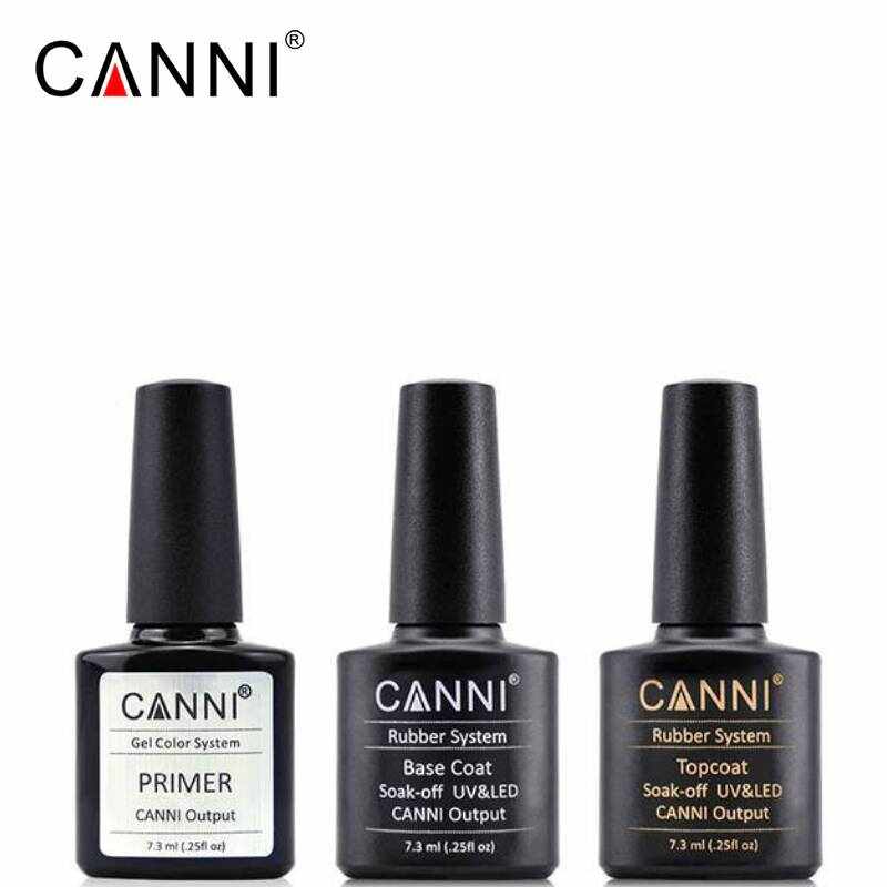 Set CANNI Primer & Base Coat & Top Coat | 7.3 ml | Premium