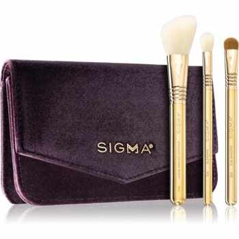 Sigma Beauty Elite Essential Trio Brush Set set de călătorie cu pensule (pentru față și ochi)