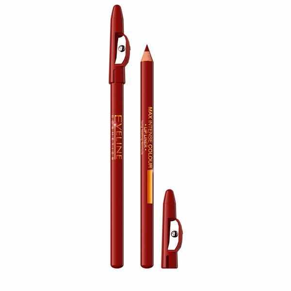Creion pentru conturul buzelor, Eveline Cosmetics, Max Intense, 7g - nuanta 15 Red