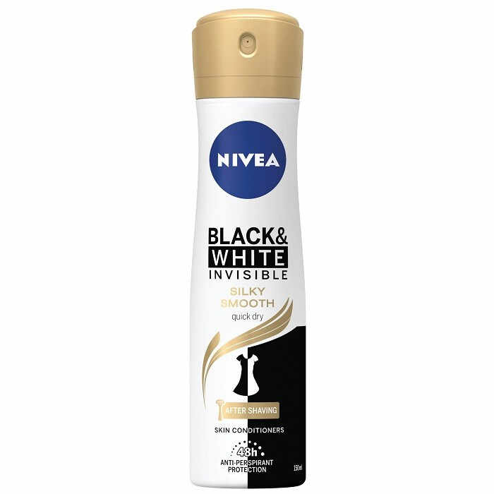 NIVEA BLACK & WHITE INVISIBLE SILKY SMOOTH ANTI-PERSPIRANT DEODORANT SPRAY FEMEI (Optiuni de comanda: 150 ml)