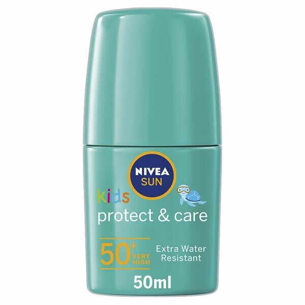NIVEA PROTECT & CARE GREEN COLOURED ROLL ON EXTRA WATER REZISTENT SPF 50+ PROTECTIE PLAJA COPII