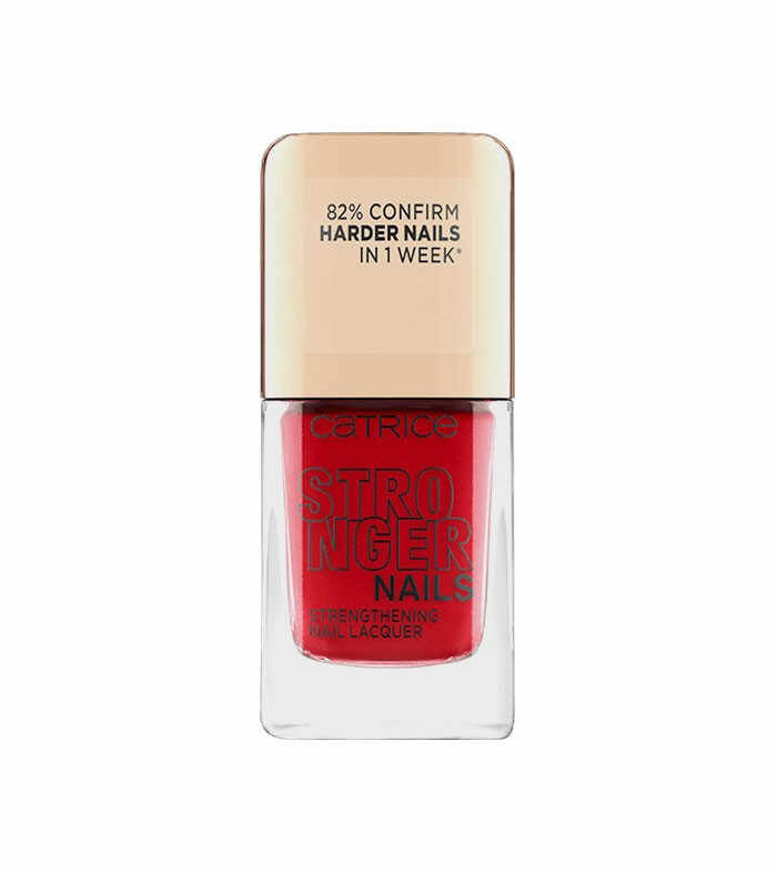 CATRICE STRONGER NAILS STRENGHTENING NAIL LACQUER LAC DE UNGHII INTARITOR SOLID RED