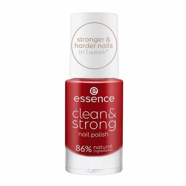 ESSENCE CLEAN & STRONG NAIL POLISH LAC DE UNGHII INTARITOR LOUD POPPY 05