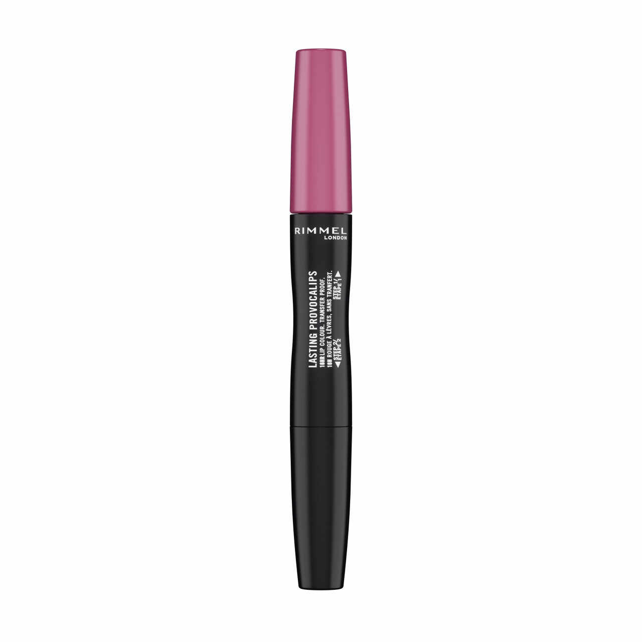 RUJ CU PERSISTENTA INDELUNGATA LASTING PROVOCALIPS DOUBLE ENDED RIMMEL LONDON PINKY PROMISE 410