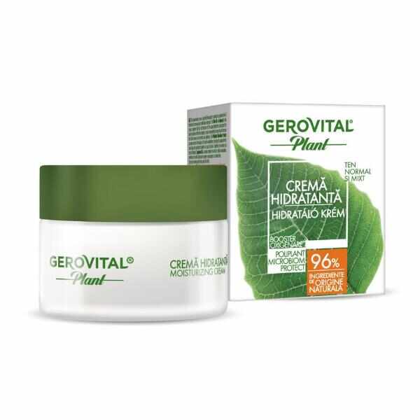 Crema Hidratanta - Gerovital Plant Microbiom Protect Moisturizing Cream, 50ml