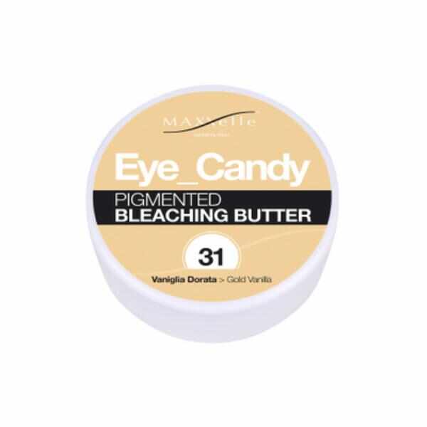 Unt Decolorant Pigmentat - Maxxelle Eye Candy Pigmented Bleaching Butter, nuanta 31 Gold Vanilla, 100g