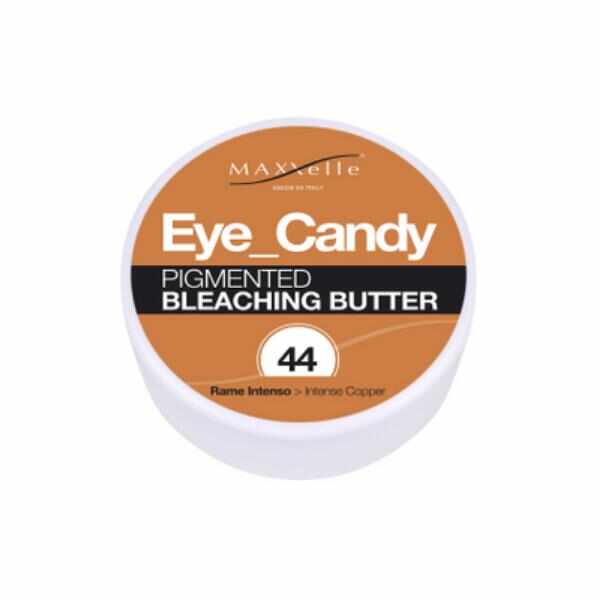 Unt Decolorant Pigmentat - Maxxelle Eye Candy Pigmented Bleaching Butter, nuanta 44 Intense Copper, 100g