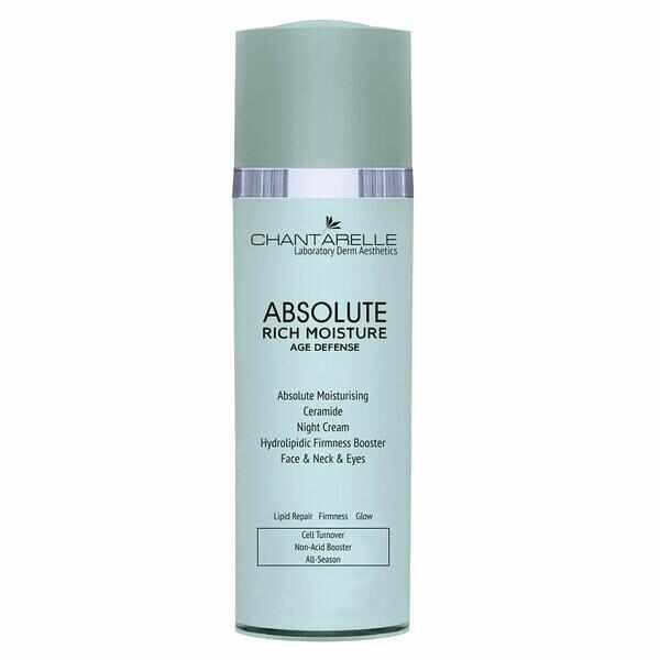 Crema de noapte Chantarelle Absolute Rich Moisture Ceramide Night Cream Hydrolipidic Firmness Booster CD1479, 50ml