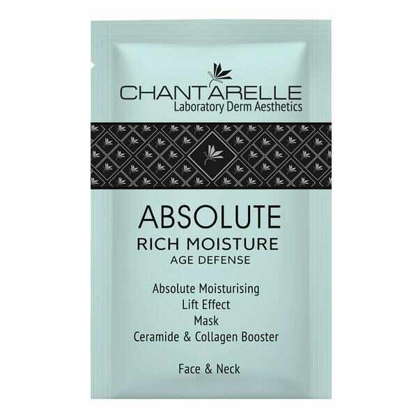 Masca de fata Chantarelle Absolute Rich Moisture Lift Effect Mask Ceramide & Collagen Booster Face & Neck CD0862, 5ml