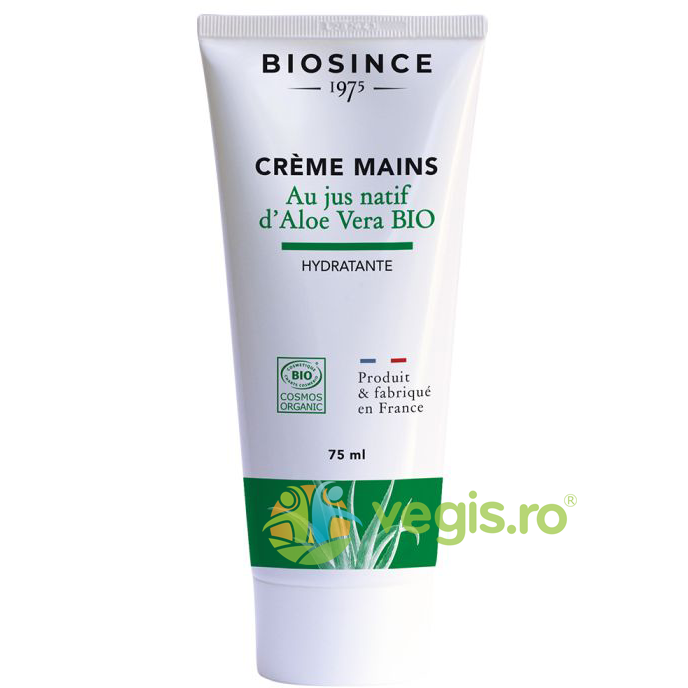 Crema pentru Maini cu Aloe Vera Ecologica/Bio 75ml