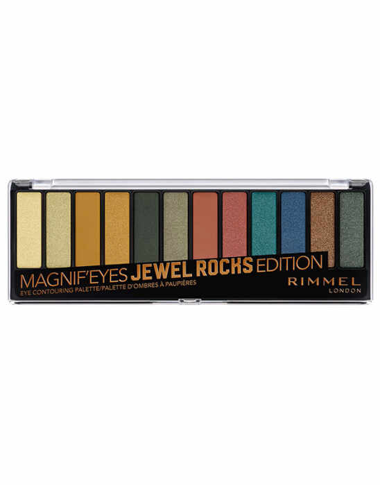 Paleta de farduri Rimmel London Magnif Eyes Eye Contouring Palette 009 Jewel Rocks Edition, 14.2 g