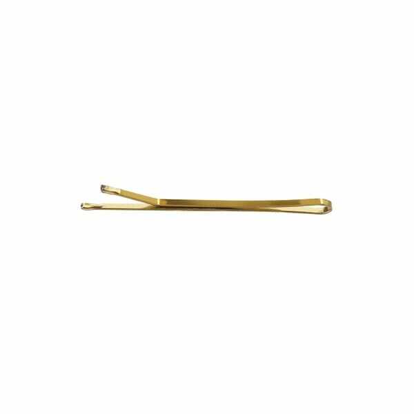 Agrafe pentru par aurii - Lussoni Hr Acc Hair Grips Golden 6cm, 250 buc