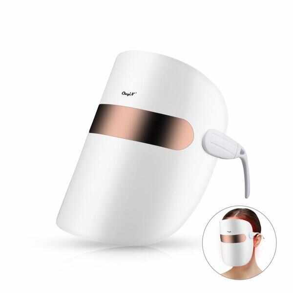 Masca Profesionala faciala cu LED -3 culori antinbatranire/riduri/acnee/pori/curatare fata 64 leduri 