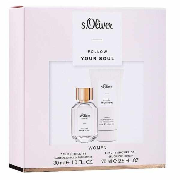 Set pentru femei, S.Oliver Follow Your Soul Women (apa de toaleta 30 ml+gel de dus 75ml)