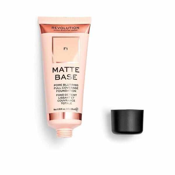 Fond de ten Makeup Revolution Matte Base, F1, 28 ml
