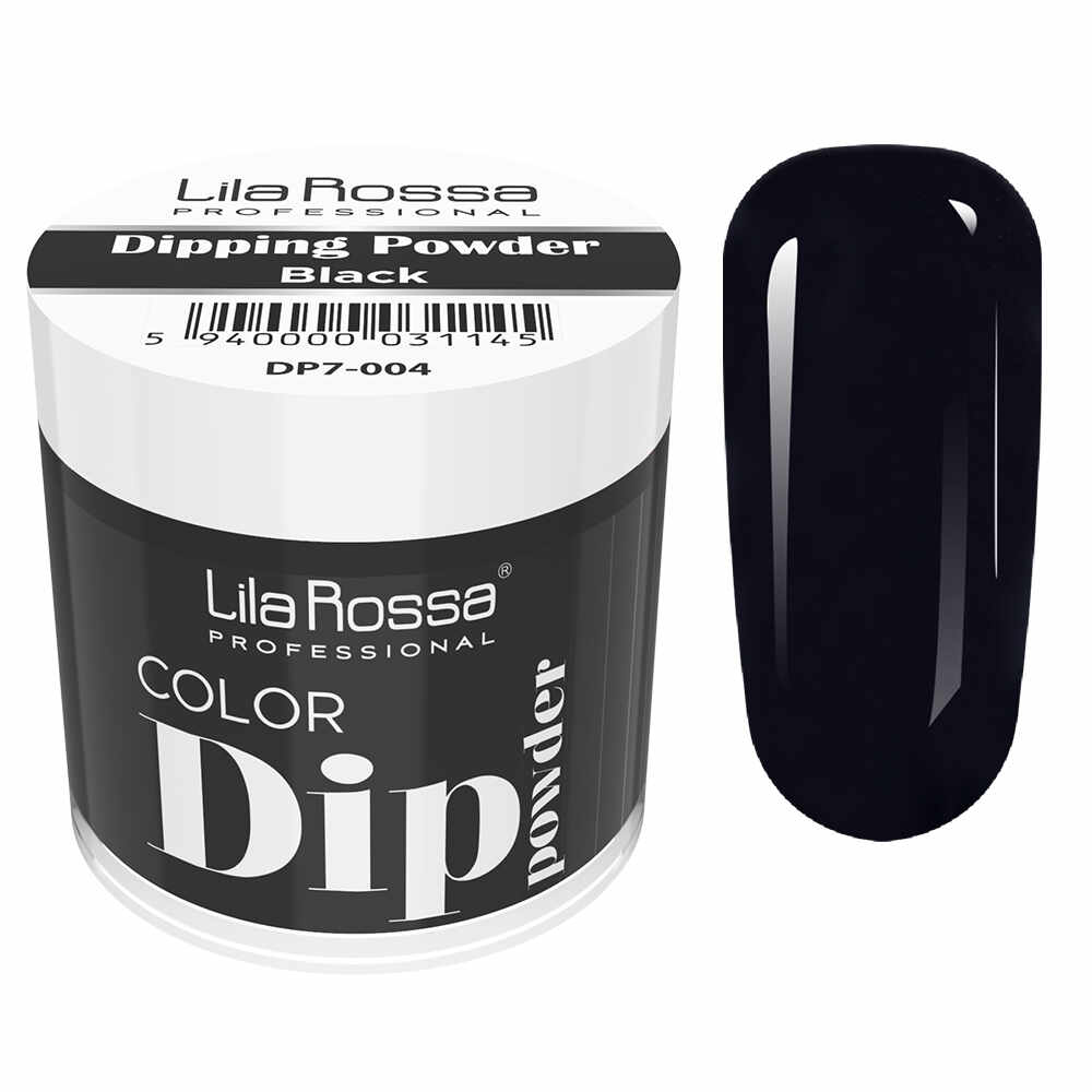 Dipping powder color, Lila Rossa, 7 g, 004 black