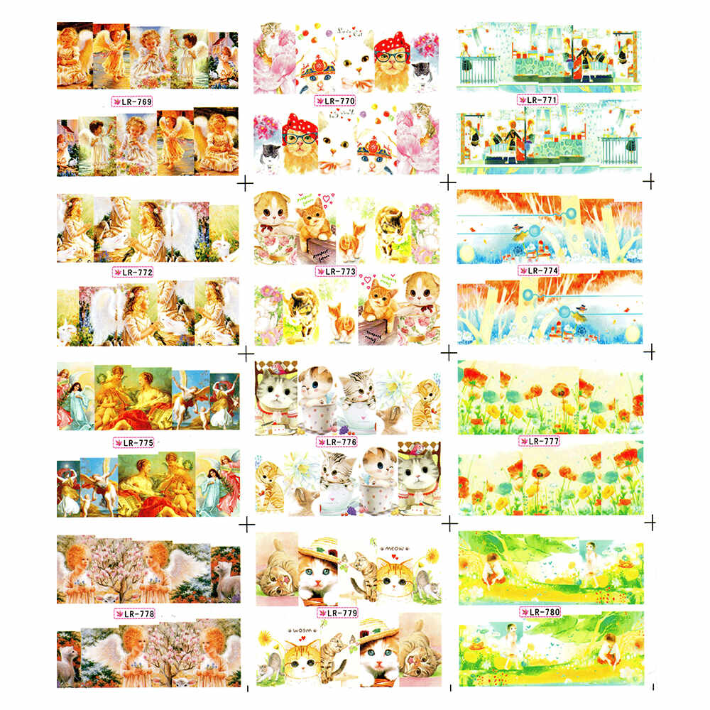 Sticker A4 pentru decor unghii, 769-780