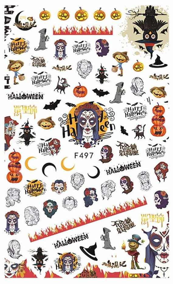 Stickere pentru decor unghii Lila Rossa, pentru Halloween, f497