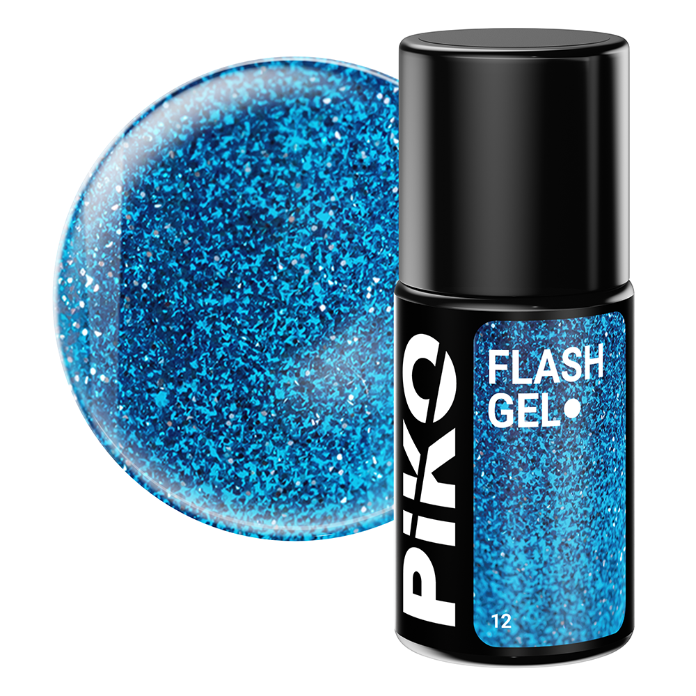 Oja semipermanenta Piko, Flash Gel, 7 g, 12 Neon Blue