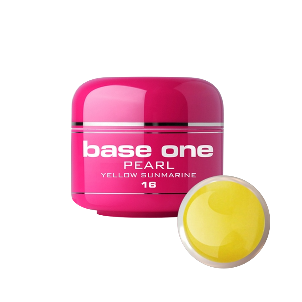Gel UV color Base One, 5 g, Pearl, yellow sunmarine 16