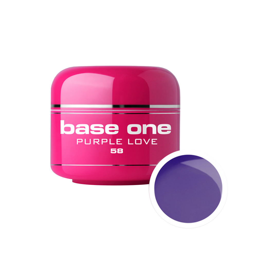 Gel UV color Base One, 5 g, purple love 58