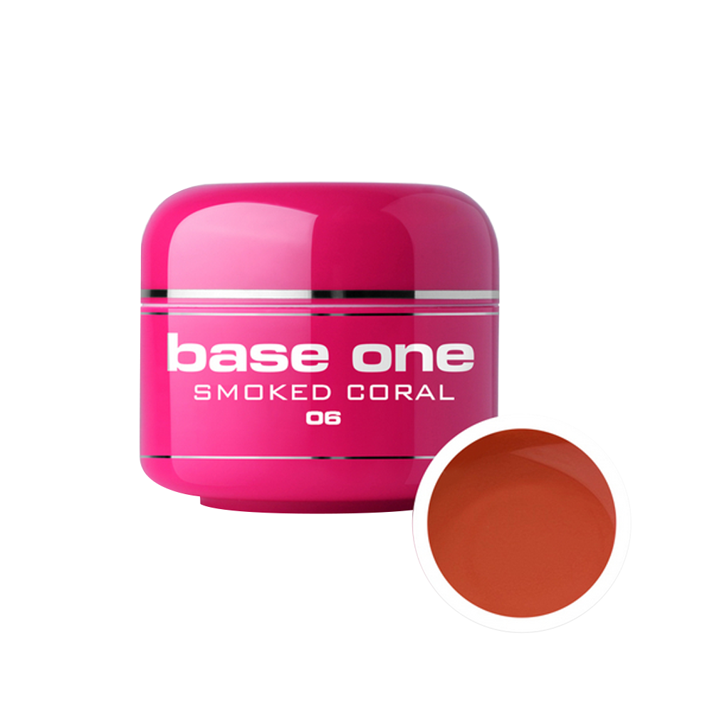 Gel UV color Base One, 5 g, smoked coral 06