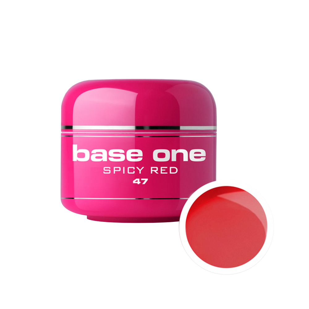 Gel UV color Base One, 5 g, spicy red 47
