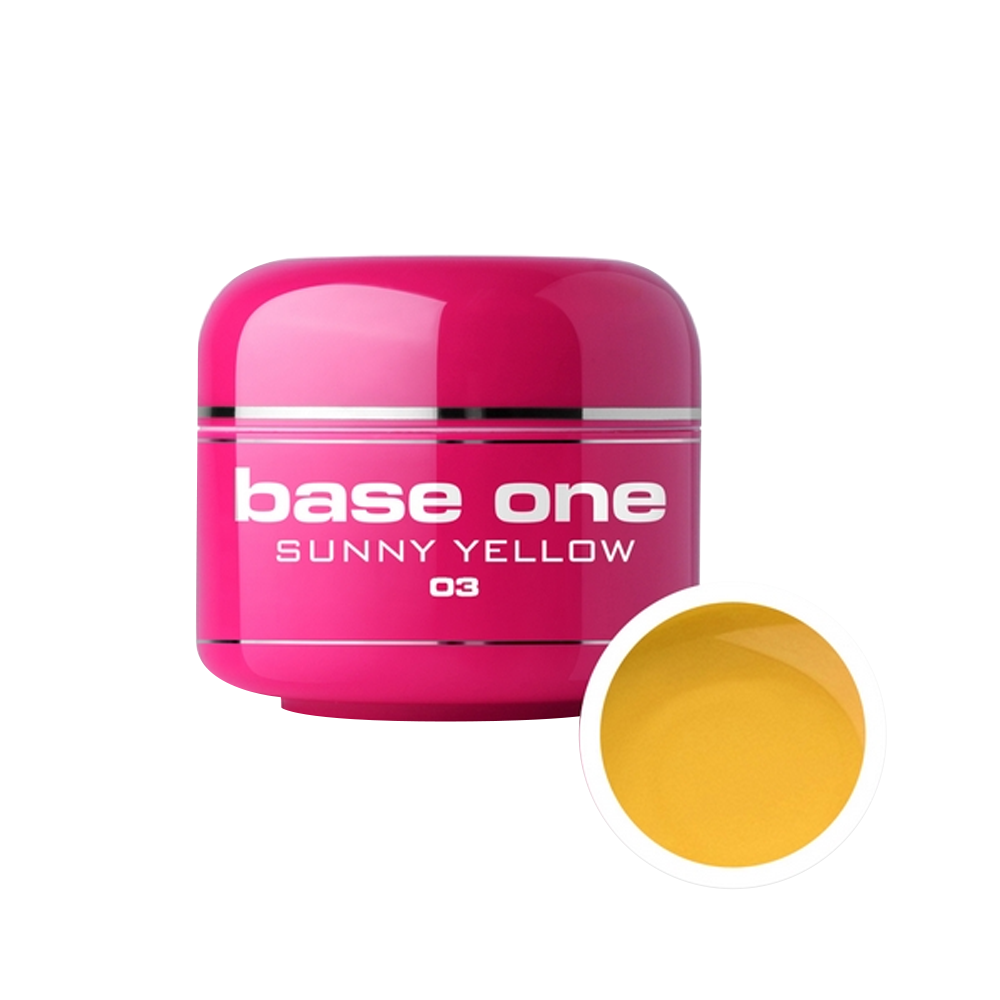 Gel UV color Base One, 5 g, sunny yellow 03