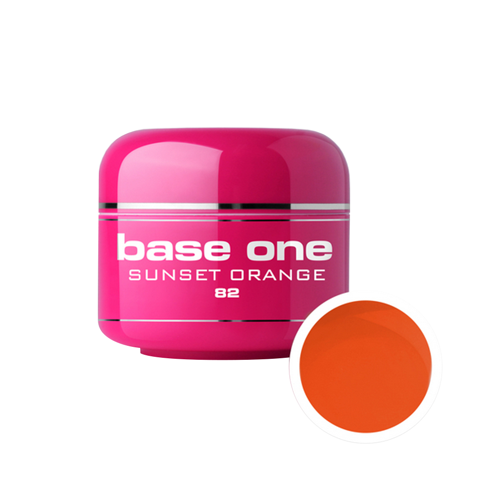Gel UV color Base One, 5 g, sunset orange 82